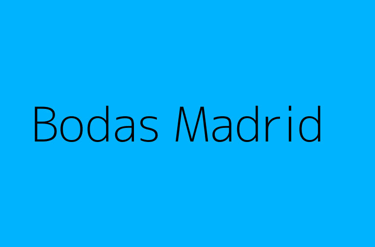 Bodas Madrid